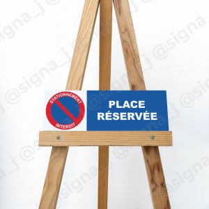 Plaque "Place réservée" 10x30cm - REF P029